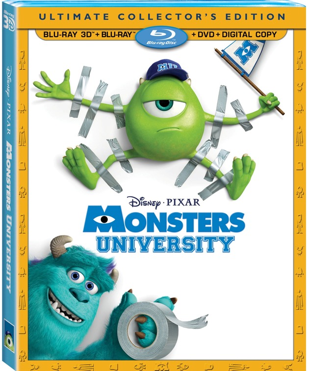 monsters university dvd label