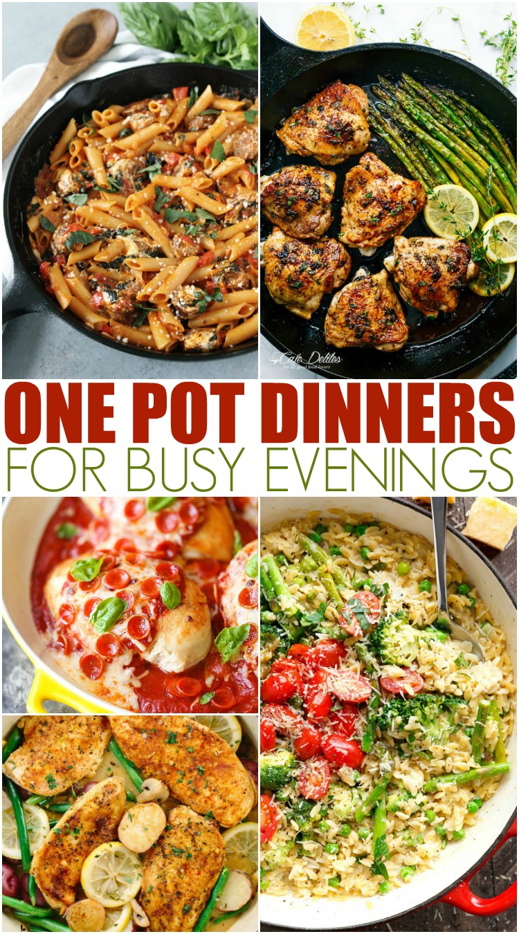 One Pot Dinners For Busy Evenings - Mamanista!