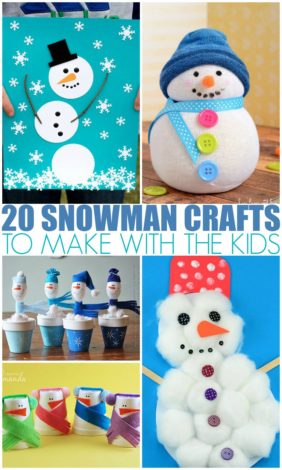 20 Snowman Crafts To Make With The Kids - Mamanista!